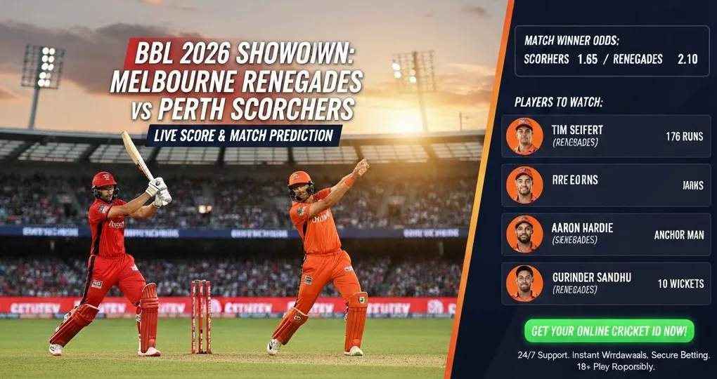 Melbourne Renegades vs Perth Scorchers BBL: Live Score & Match Prediction