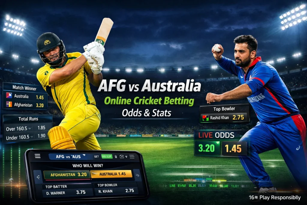 AFG vs Australia – Online Cricket Betting Match Preview, Odds and Stats