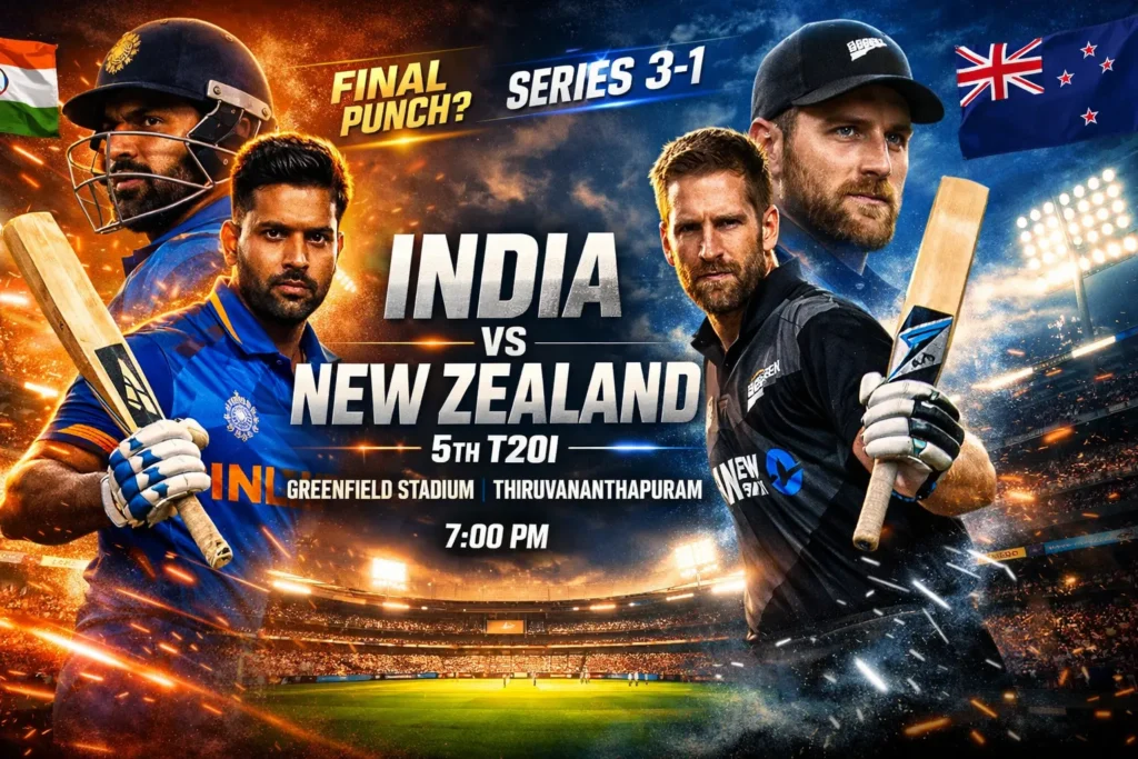 IND vs NZ 5th T20I: India’s Final Audition Before the World Cup (Pitch, Weather & Key Battles)