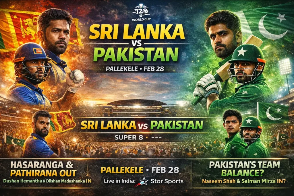 Sri Lanka vs Pakistan T20 match: Hasaranga, Pathirana out