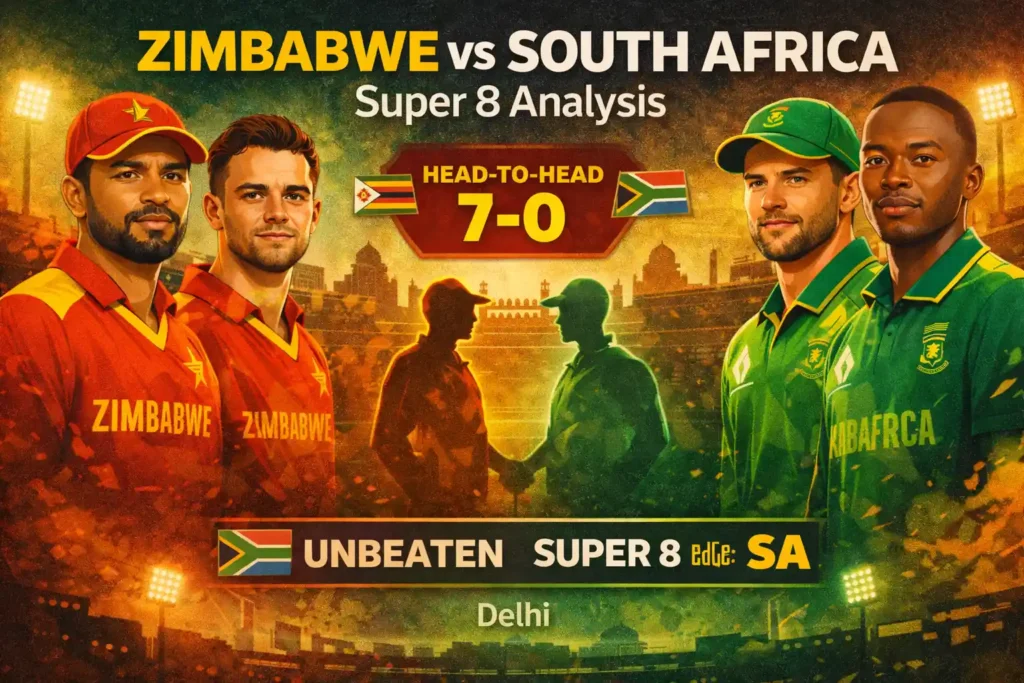 Zimbabwe vs South Africa T20 World Cup Analysis: Head-to-head, recent form, and who holds the edge in Super 8
