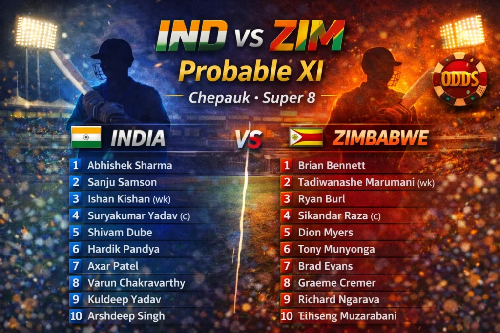 IND vs ZIM Probable Playing 11: Best combinations, impact players, and a final XI forecast for Chennai